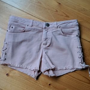 Pale pink zara shorts